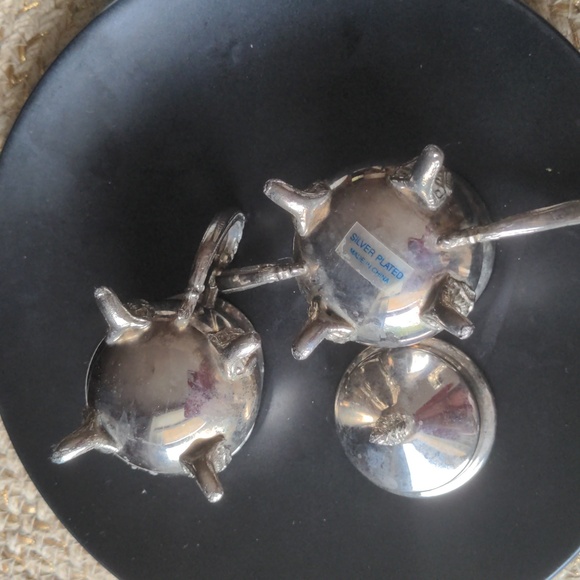 Children's silver plated cream pitcher and sugar bowl - Picture 6 of 6